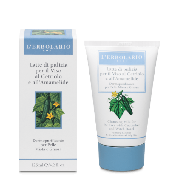 LATTE  PULIZIA VISO CETRIOLO E AL'AMAMELIDE 125ML - immagine 2