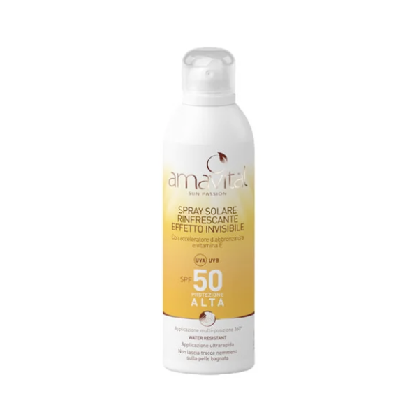 SPRAY SOLARE RINFRESCANTE SPF 50 AMAVITAL - immagine 2