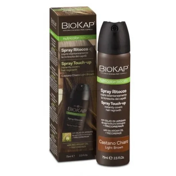 BIOKAP SPRAY RITOCCO CASTANO CHIARO BIOSLINE - immagine 2