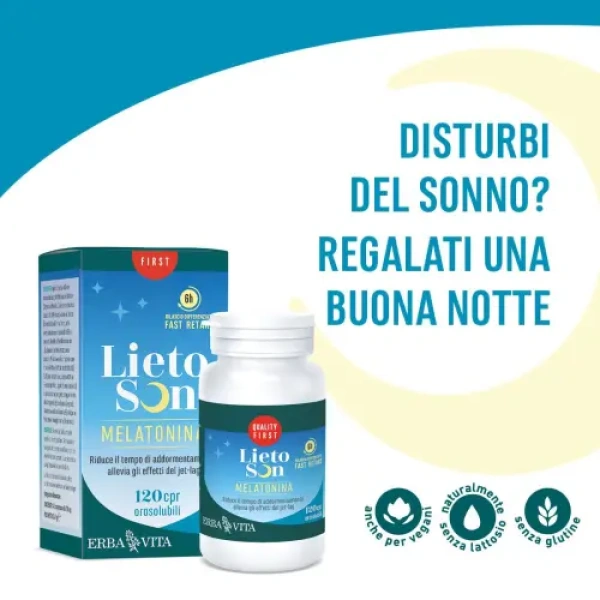 LIETOSON MELATONINA 120CPR - immagine 2