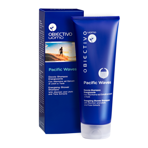 PACIFIC WAVES OBIECTIVO UOMO DOCCIA SHAMPO ENERGIZZANTE 250ml OFICINE CLEMAN - immagine 2