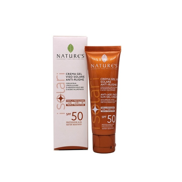 NATURE'S CREMA GEL VISO ANTIRUGHE SPF 50