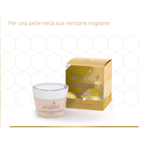 TRATTAMENTO ANTI-AGE MULTIFUNZIONALE VISO SPF10 - RETINOL INFINITY - AMAVITAL - immagine 2