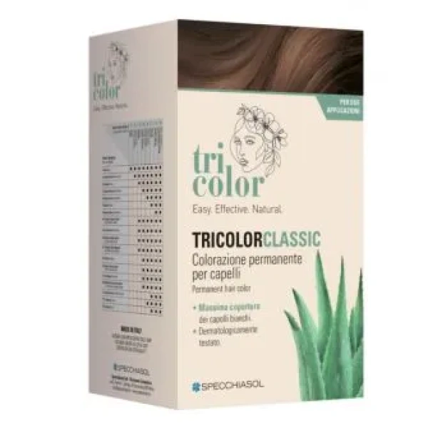 TRICOLOR CLASSIC RIFLESSATI - TINTA PER CAPELLI - 5/5 CASTANO CHIARO MOGANO - SPECCHIASOL - immagine 2