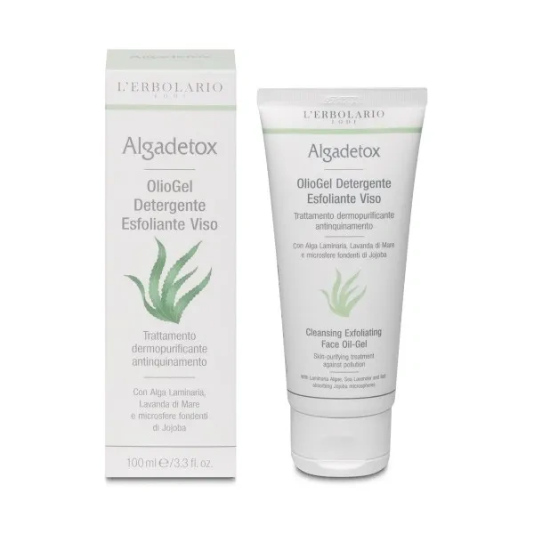 OLIOGEL DETERGENTE ESFOLIANTE VISO - TRATTAMENTO DERMOPURIFICANTE ANTINQUINAMENTO - L'ERBOLARIO
