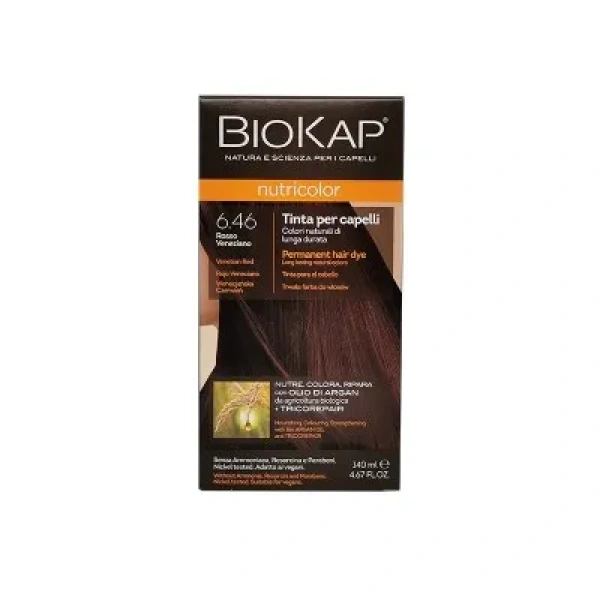 NUTRICOLOR TINTA PER CAPELLI - 6.46 ROSSO VENEZIANO - BIOKAP