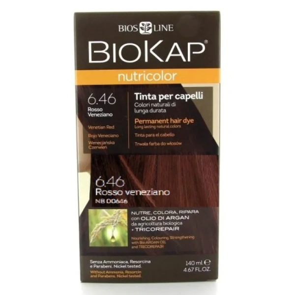 NUTRICOLOR TINTA PER CAPELLI - 7.0 BIONDO MEDIO - BIOKAP