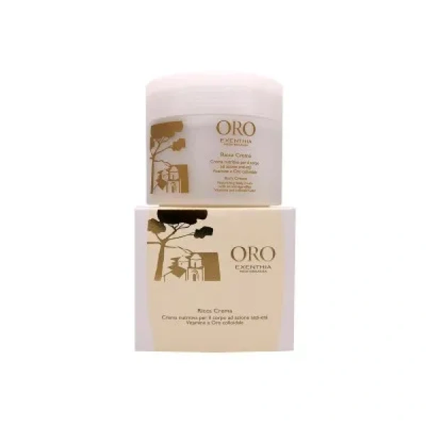 ORO - RICCA CREMA crema nutritiva per il corpo ad azione anti età - EXENTHIA MEDITERRANEA