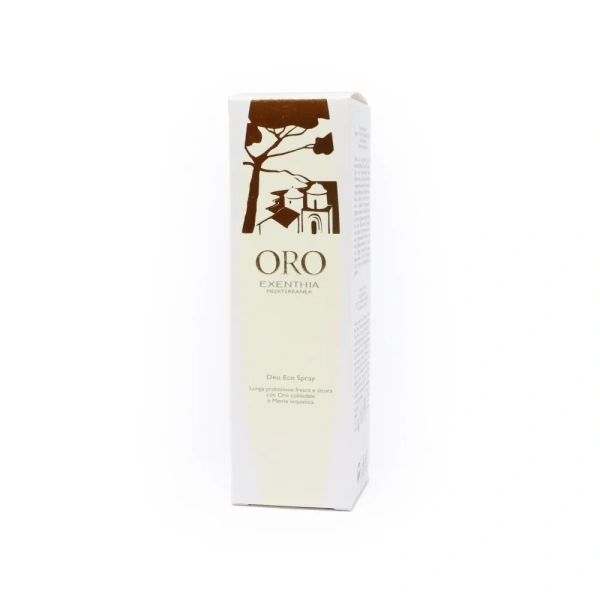 ORO - DEO ECO SPRAY LUNGA PROTEZIONE con oro colloidale e amamelide senza sali di alluminio - EXENTHIA MEDITERRANEA - immagine 2