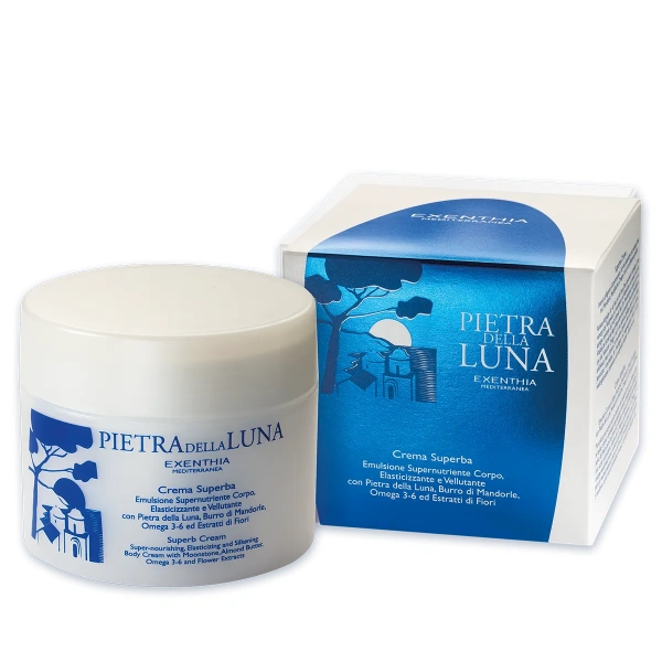 PIETRA DELLA LUNA - CREMA SUPERBA emulsione supernutriente corpo elasticizzante e vellutante - EXENTHIA MEDITERRANEA - immagine 2