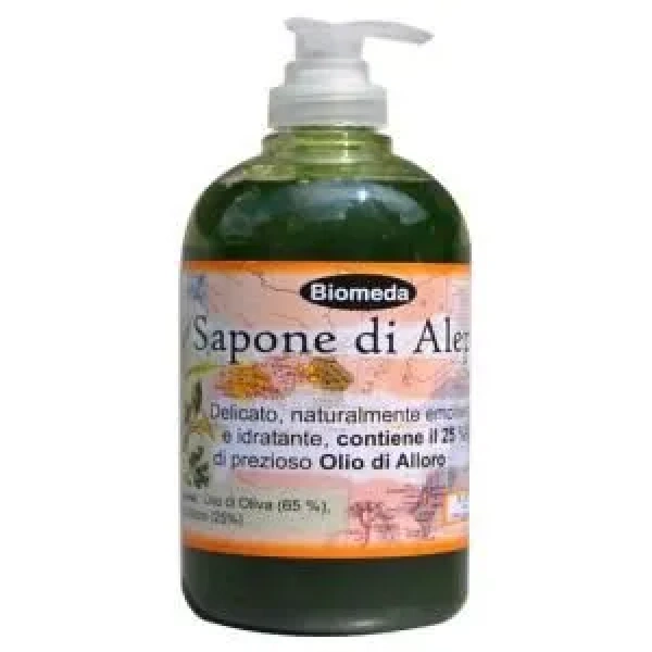 SAPONE LIQUIDO DI ALEPPO 500 ml BIOMEDA - immagine 2