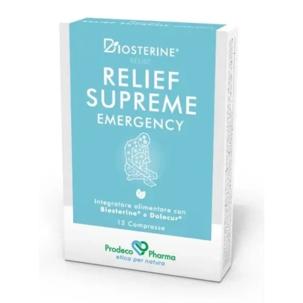 RELIEF SUPREME EMERGENCY 12 COMPRESSE PRODECO - immagine 2