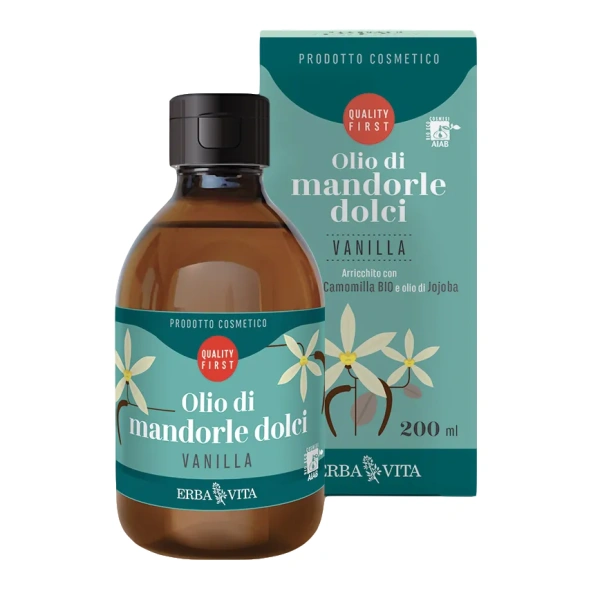 OLIO DI MANDORLE DOLCI - VANILLA - ERBAVITA