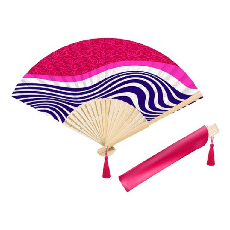 VENTAGLIO IN BAMBOO - FUCSIA - COLORS - EFAS