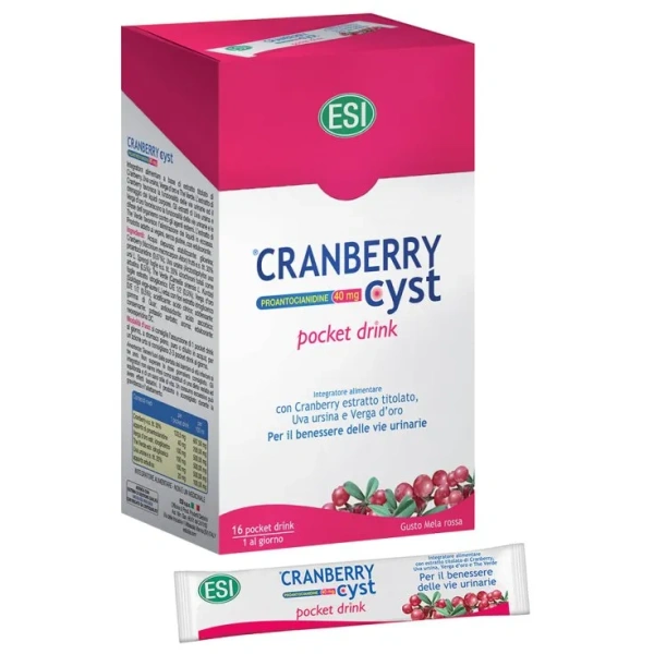 CRANBERRY CYST - 16 POCKET DRINK - ESI - immagine 2