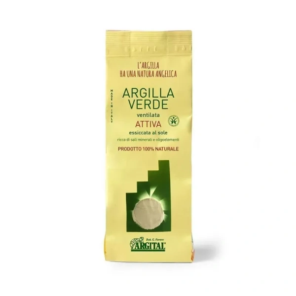 ARGILLA VERDE VENTILATA ATTIVA - 500gr - uso interno ed esterno - ARGITAL