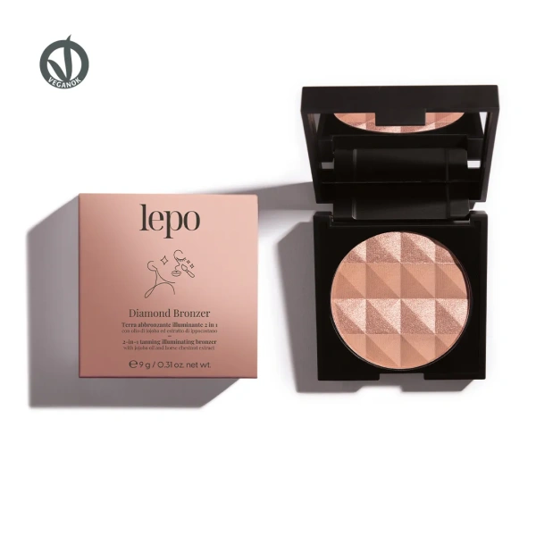 DIAMOND BRONZER - terra abbronzante illuminante 2 in 1 - 21 BRONZE - LEPO (NEW PACK) - immagine 2