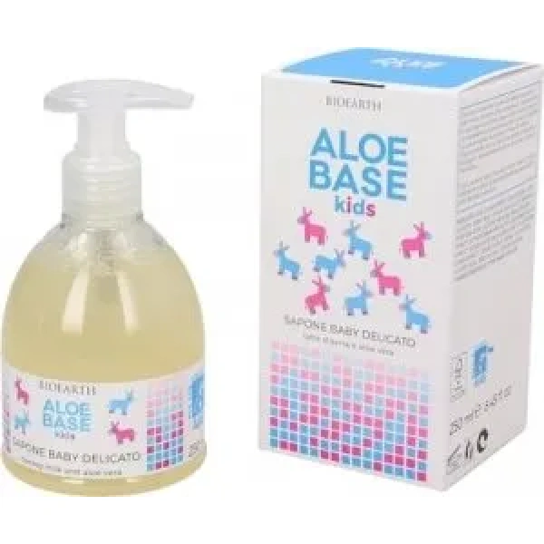 BIOEARTH ALOE BASE KIDS SAPONE BABY DELICATO AL LATTE D'ASINA - immagine 2