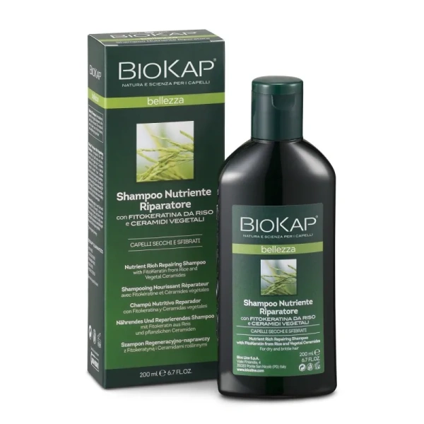 BIOKAP SHAMPO NUTRIENTE RIPARATORE BIOSLINE - immagine 2