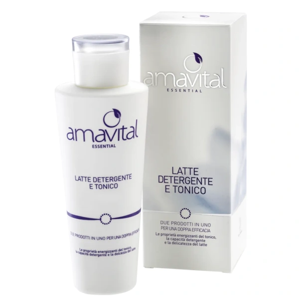 LATTE DETERGENTE E TONICO - ESSENTIAL - AMAVITAL - immagine 2