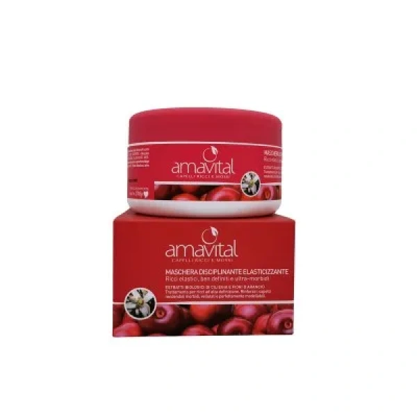 MASCHERA DISCIPLINANTE ELASTICIZZANTE - CAPELLI RICCI E MOSSI - AMAVITAL - immagine 2