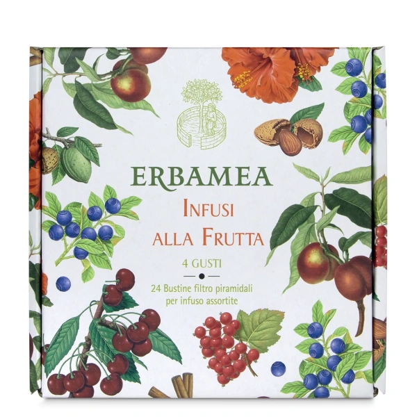 INFUSI ALLA FRUTTA IN BUSTINE FILTRO PIRAMIDALI - 24 bustine - ERBAMEA - immagine 2