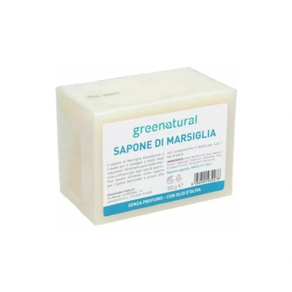 GREENATURAL SAPONE DI MARSIGLIA SENZA PROFUMI AGGIUNTI 300 GR - immagine 3
