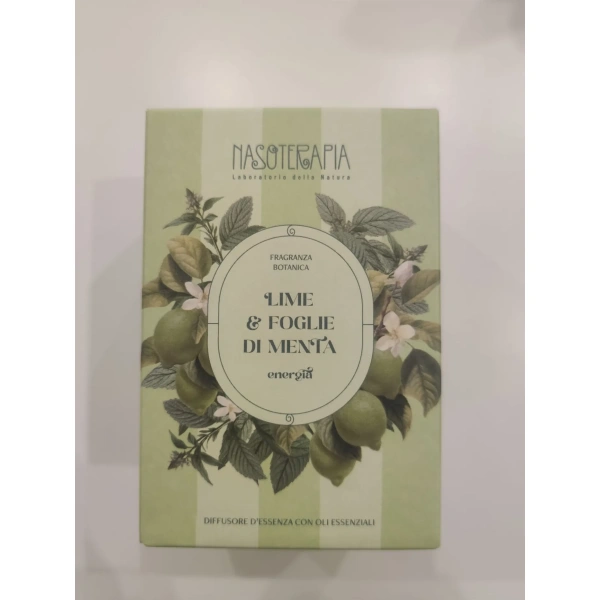 LIME&FOGLIE DI MENTA - DIFFUSORE CON BASTONCINI 500ML - NASOTERAPIA/HP - immagine 2