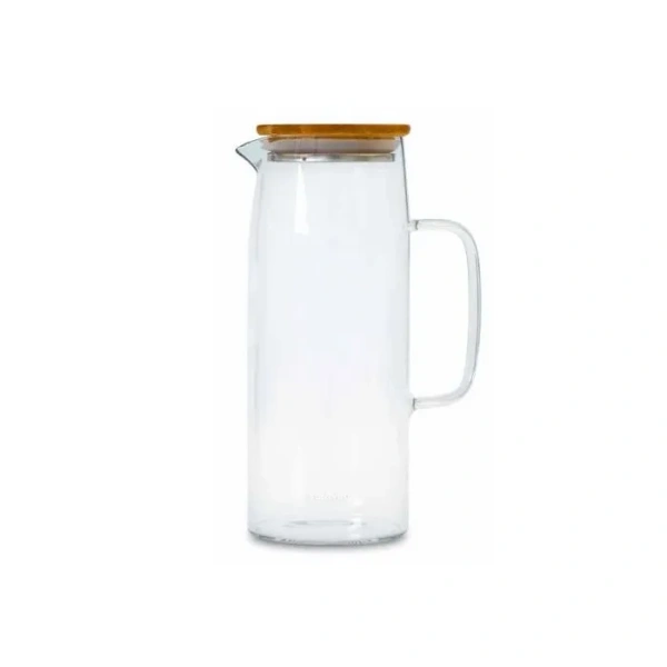 CARAFFA IN VETRO CON TAPPO IN LEGNO - 1000ml - NEAVITA - HP - immagine 2