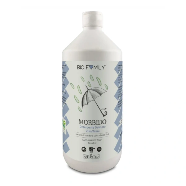 MORBIDO BIO FAMILY - DETERGENTE DELICATO VISO MANI - NATURETICA - immagine 3