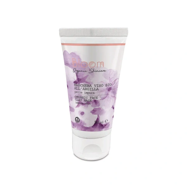 MASCHERA VISO ALL'ARGILLA BIO PELLE IMPURE - BLOOM - NATURETICA