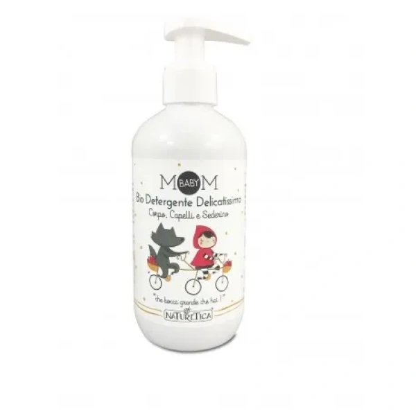 BIO DETERGENTE DELICATISSIMO CORPO CAPELLI E SEDERINO - MOM&BABY - NATURETICA - immagine 2