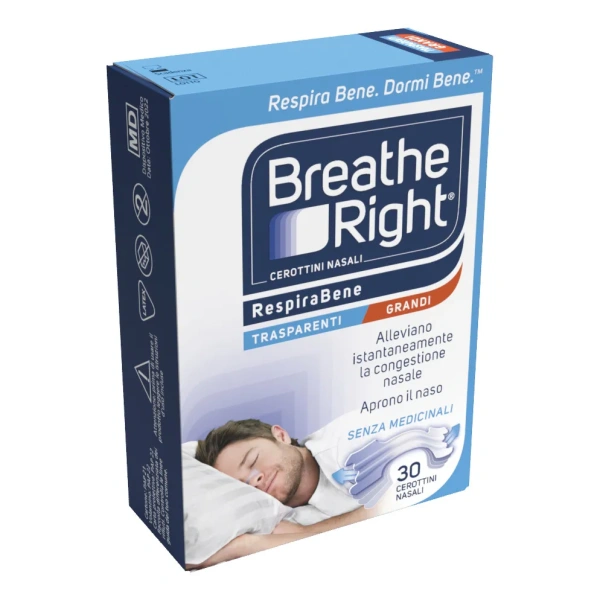 BREATH RIGHT TRASPARENDI GRANDI 30 CEROTTI