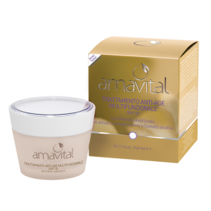 TRATTAMENTO ANTI-AGE MULTIFUNZIONALE VISO SPF10 - 50ml - AMAVITAL